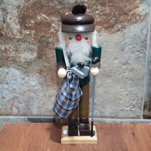 Vintage Nutcracker Village Golfer Figure 12 In Tall